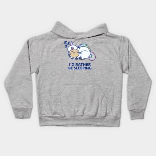 Cat Design- Sleeping Unicorn Kids Hoodie